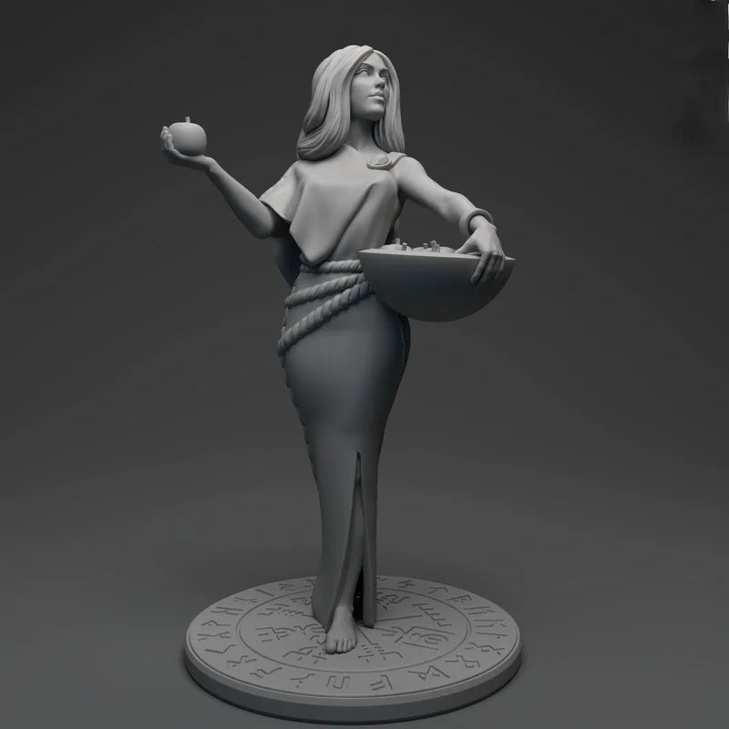 1/24 Nordic Goddess Idun, Resin Model Figure Kit, Mythology Theme, Unassembled and Unpainted