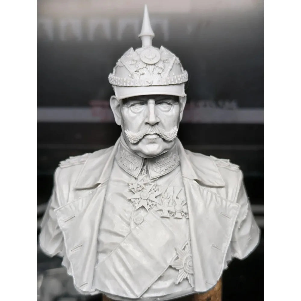 1/10 WWI German Prussian Officer, 3 Figures, Resin Model Bust Kit, Unassembled and Unpainted