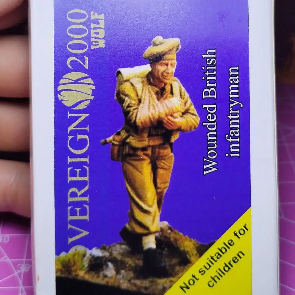 1/35 WWI British Infantryman Wounded, Resin Model Figure Kit, Unassembled and Unpainted