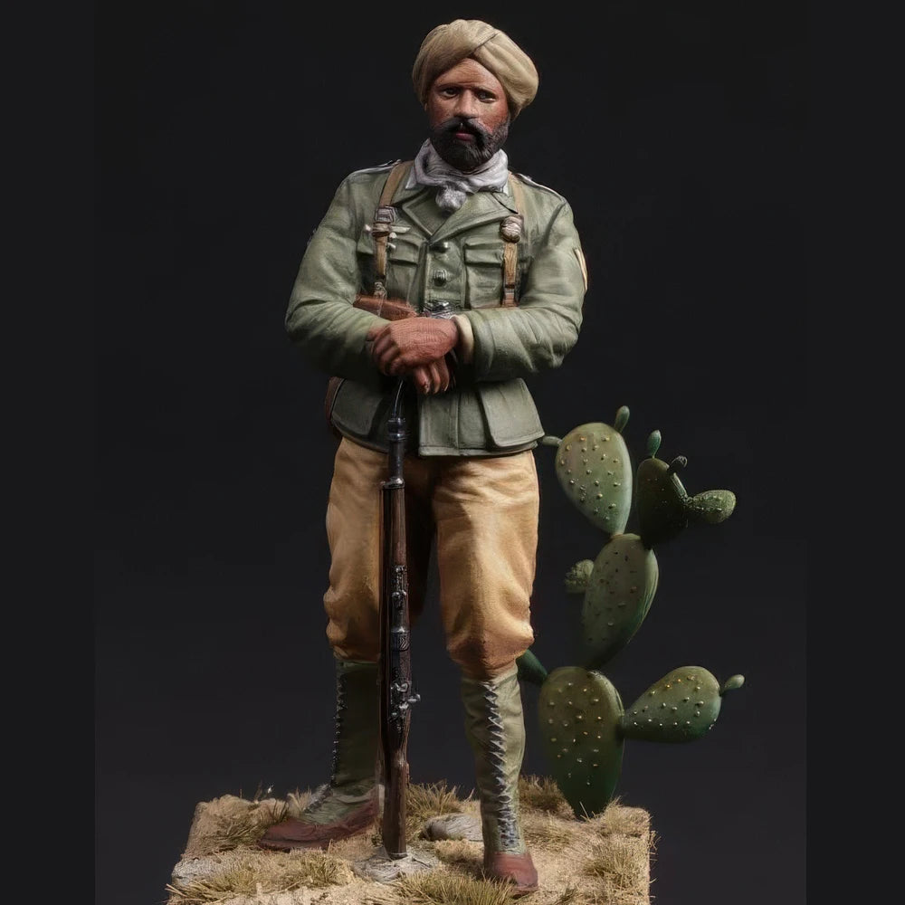 1/35 Modern Indian Infantryman, Resin Model Figure Kit, Unassembled and Unpainted