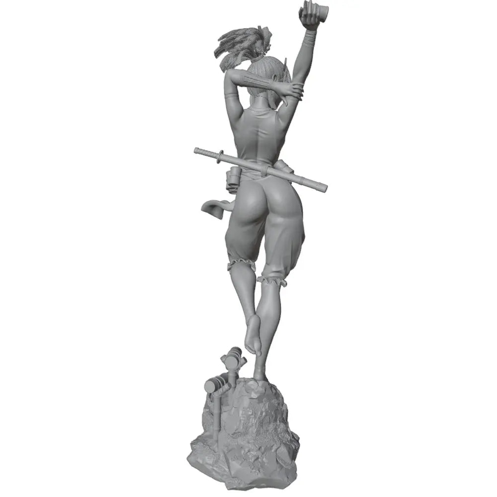 1/24 Anime Swordmaster, Resin Model Figure Kit, Anime Theme, Unassembled and Unpainted
