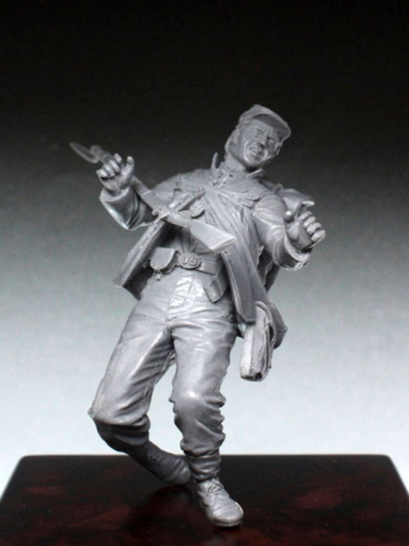 1/35 American Civil War Wounded Union Soldier, Resin Model Figure Kit, Unassembled and Unpainted