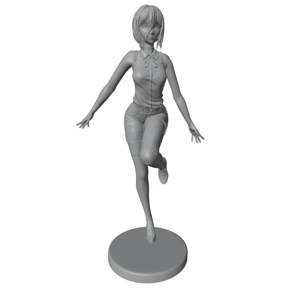 75mm Modern Female Athletic, Resin Model Figure Kit, Unassembled and Unpainted