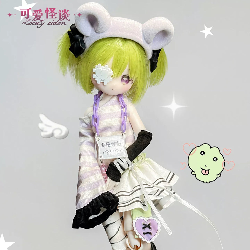 1/8 Ghost Stories Cute Chibi, Resin Model Figure Kit, Anime Theme, Unassembled and Unpainted