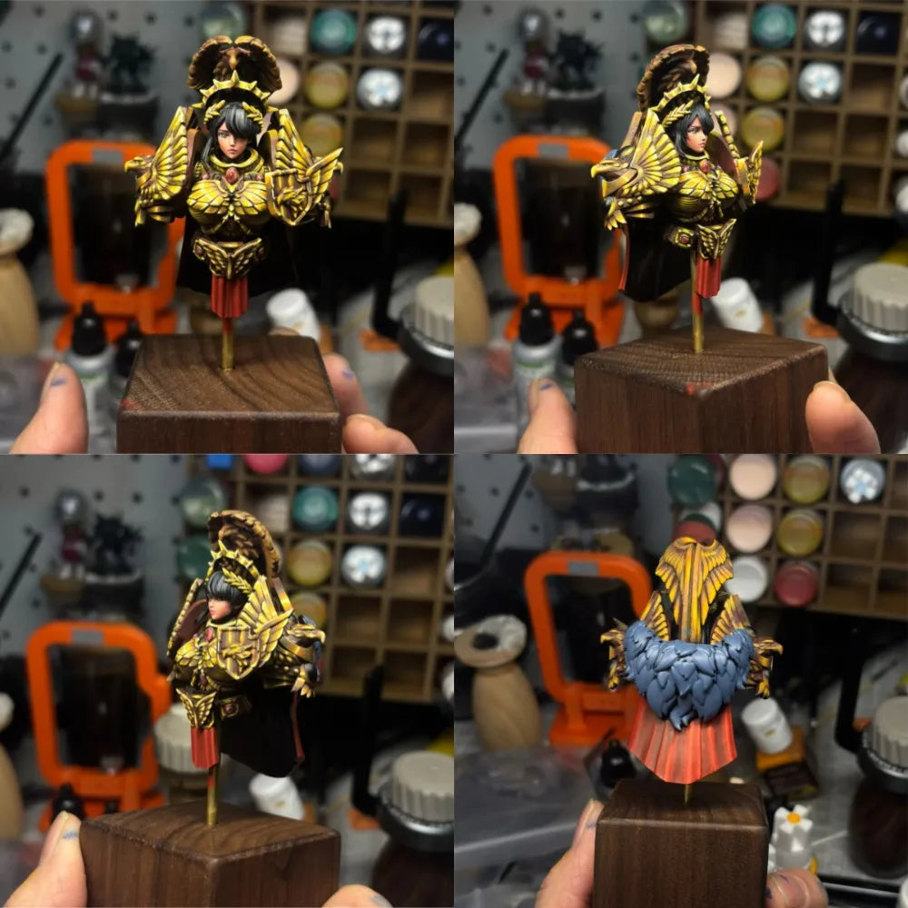 80mm Female Empress, Resin Model Bust Kit, Fantasy Theme, Unassembled and Unpainted
