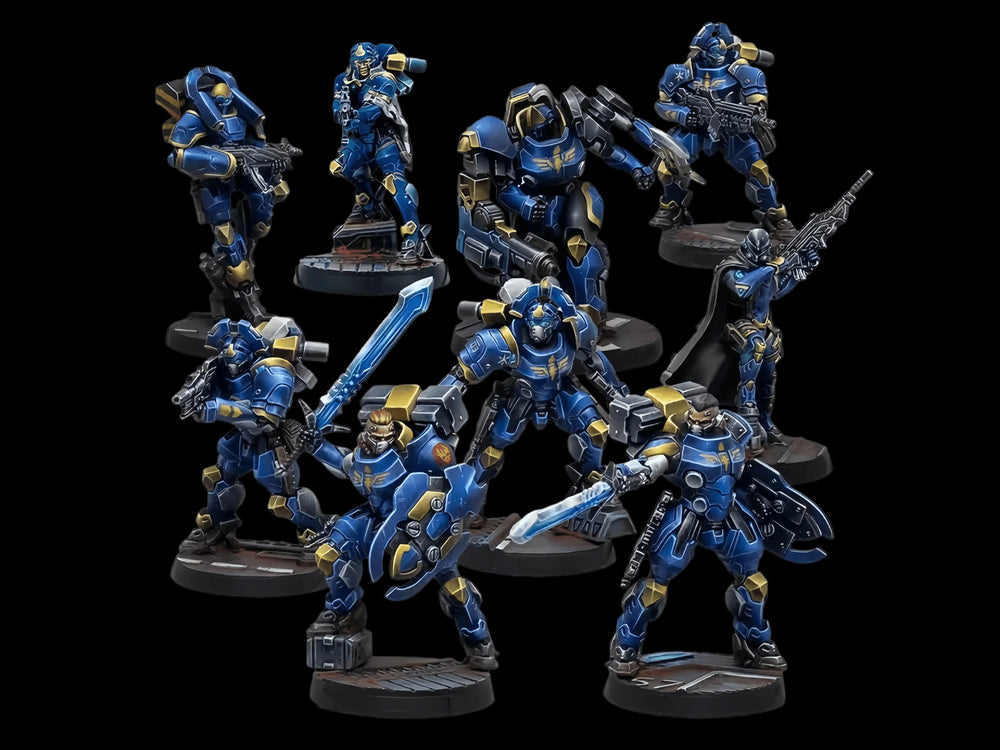 28mm Modern Tactical Squad, 7 Figures, Resin Model Figure Kit, Unassembled and Unpainted
