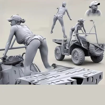 1/35 Modern Tactical Soldiers, 4 Figures, Resin Model Figure Kit, Unassembled and Unpainted