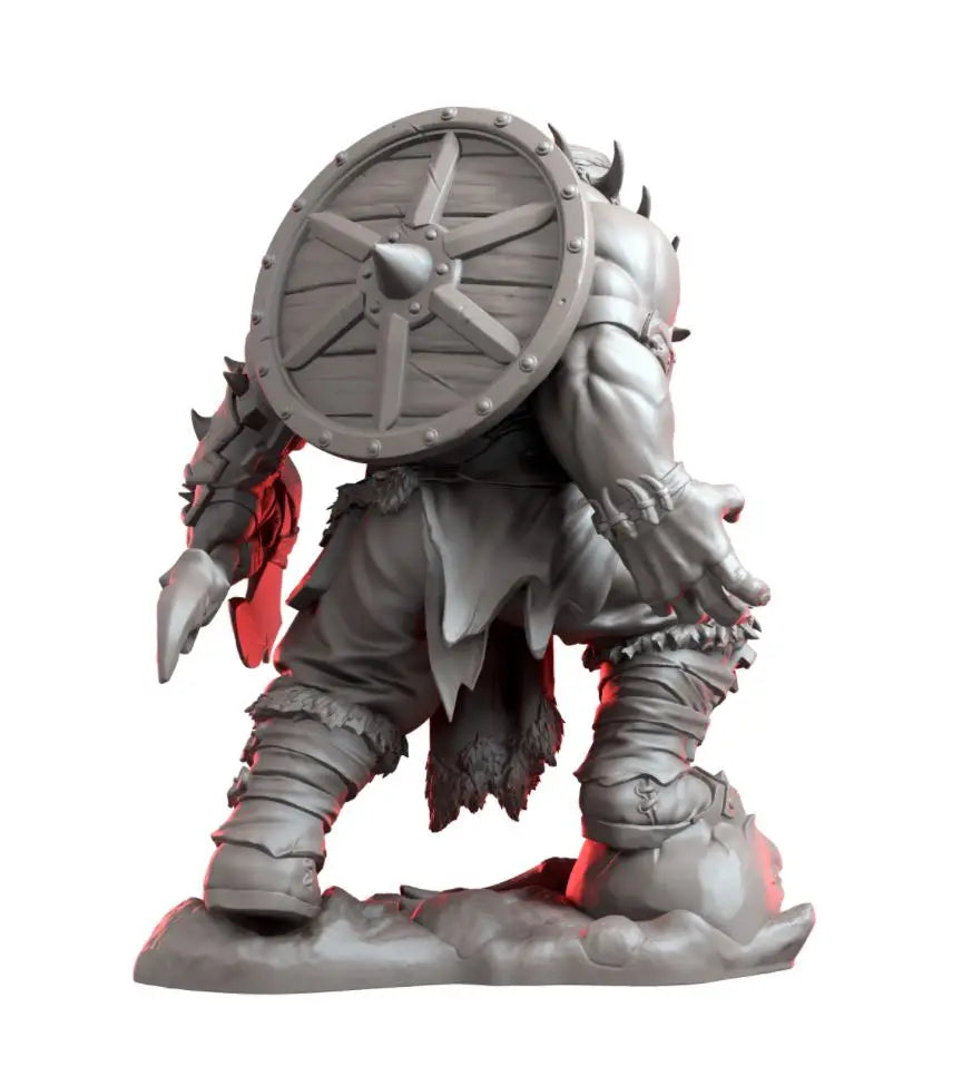 1/24 Orc Warrior with Armor, Resin Model Figure Kit, Fantasy Theme, Unassembled and Unpainted