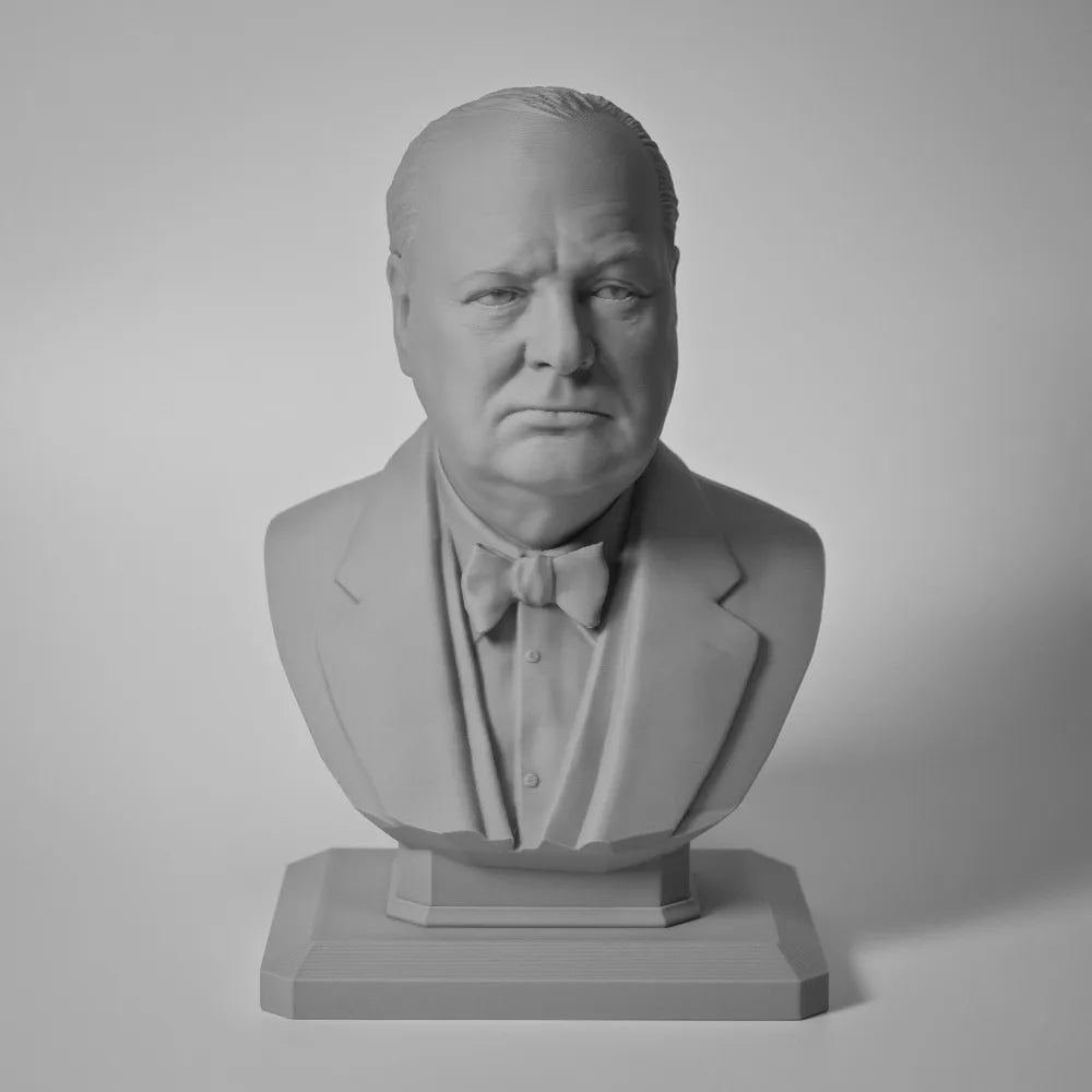 110mm WWII Churchill, Resin Model Bust Kit, Unassembled and Unpainted