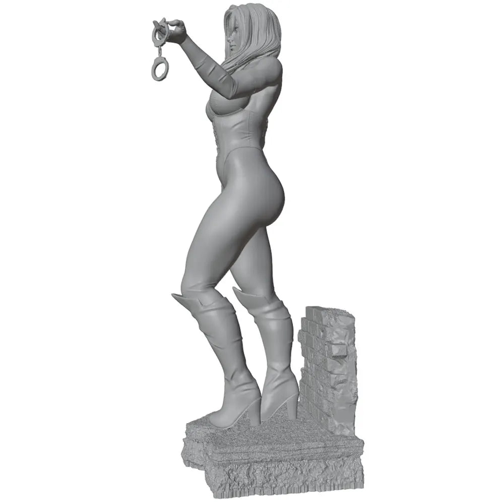1/24 Modern Female Police Officer, Resin Model Figure Kit, Unassembled and Unpainted
