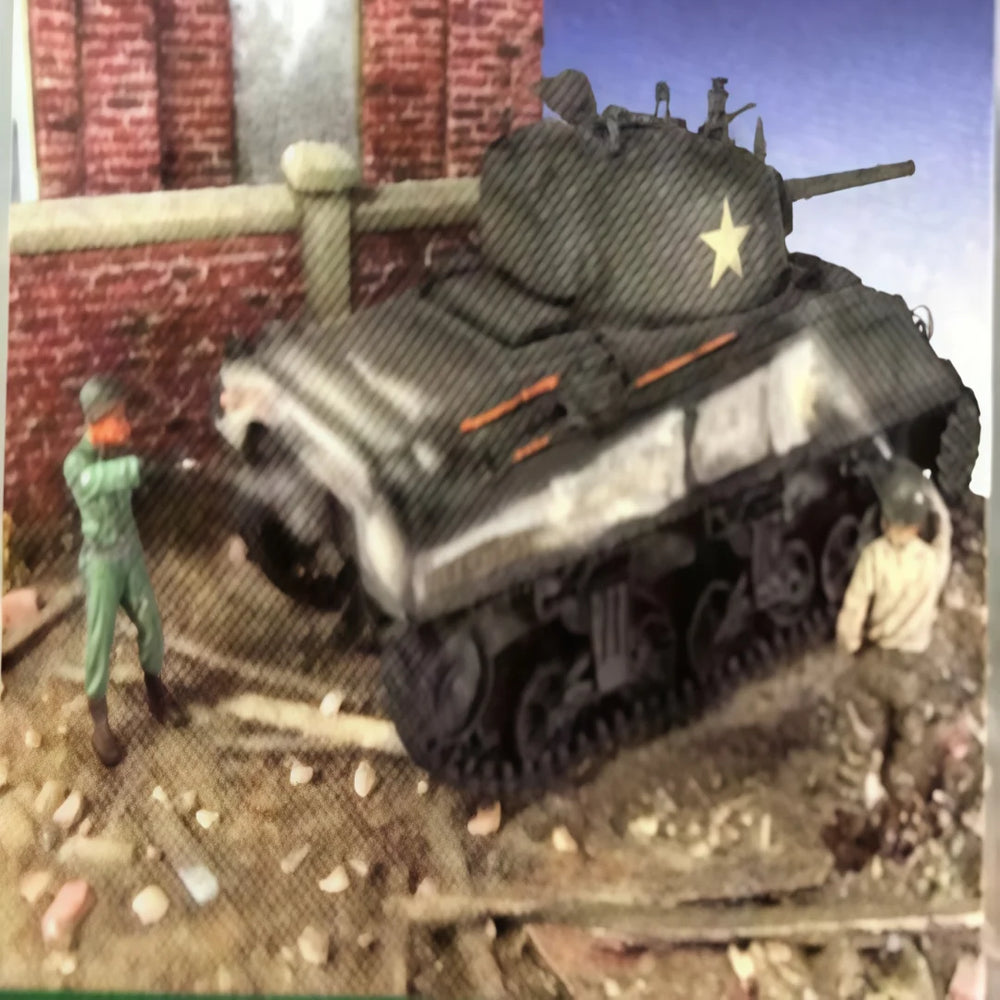 1/35 WWII German Infantry Street Fighting, 2 Figures, Resin Model Figure Kit, Unassembled and Unpainted