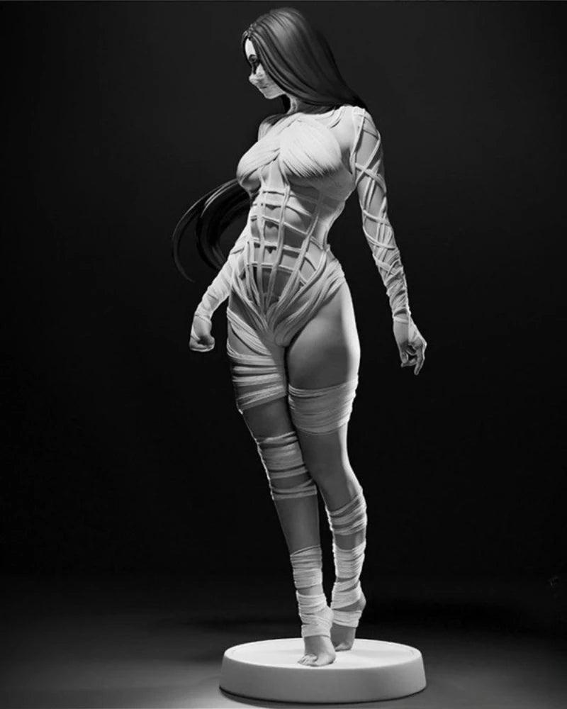 1/24 Female Warrior with Tactical Gear, Resin Model Figure Kit, Fantasy Theme, Unassembled and Unpainted