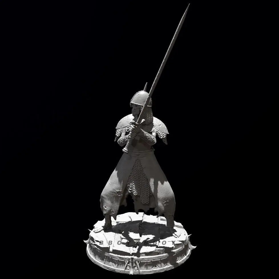 50mm Medieval Warrior, Resin Model Figure Kit, Unassembled and Unpainted