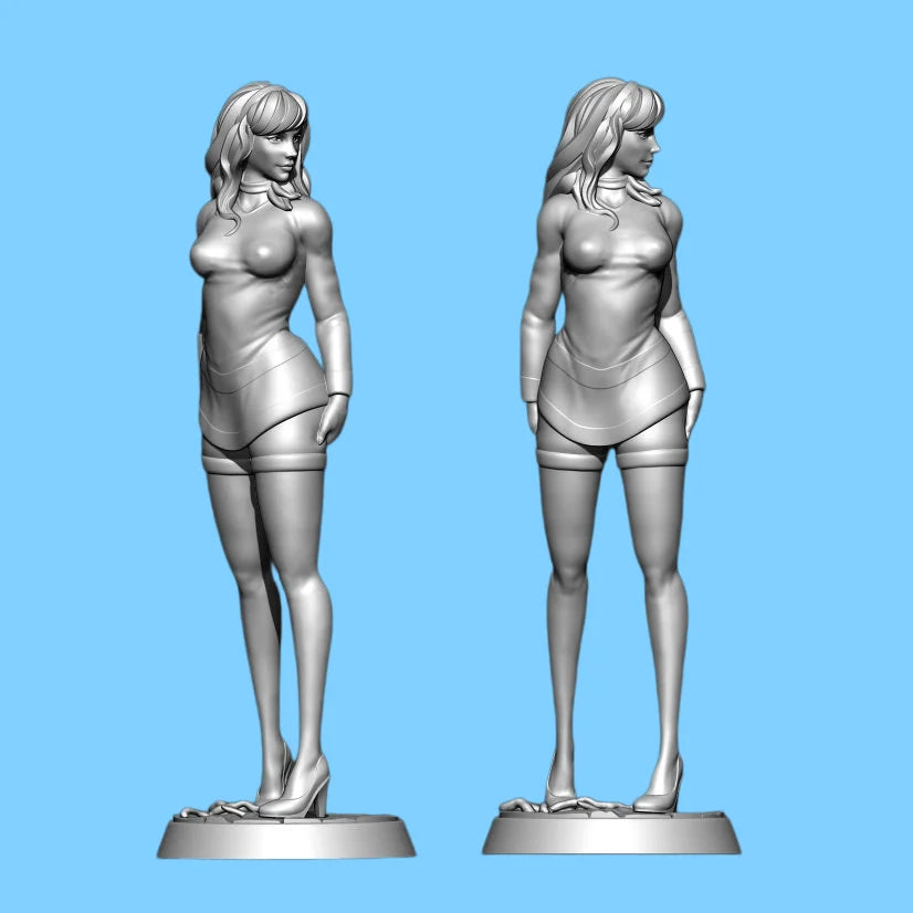 1/18 Stylized Female, Resin Model Figure Kit, Unassembled and Unpainted