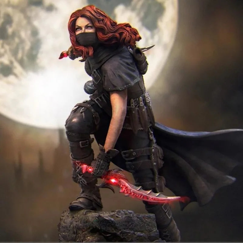 1/24 Enika the Assassin, Resin Model Figure Kit, Fantasy Theme, Unassembled and Unpainted