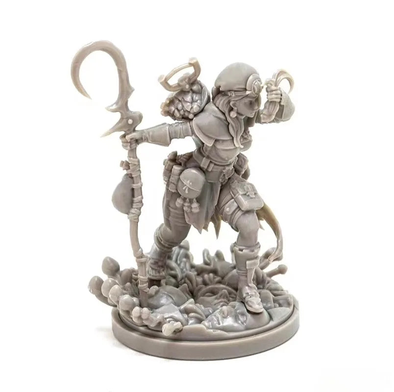 Undead Female Warriors with Ornate Demon Armor, 9 Figures, Resin Model Figure Kit, Fantasy Theme, Unassembled and Unpainted