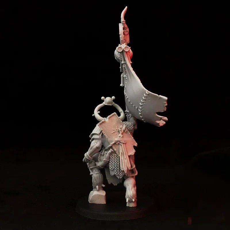 120mm Medieval Orc Warrior, Resin Model Figure Kit, Unassembled and Unpainted