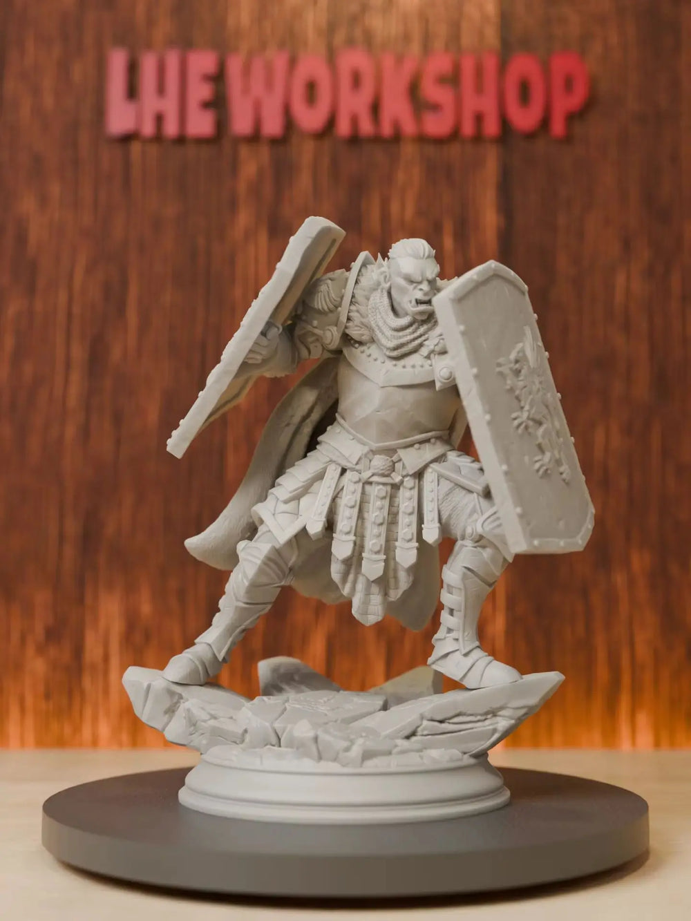 Orc Vanguard Fighter, Resin Model Figure Kit, Fantasy Theme, Unassembled and Unpainted