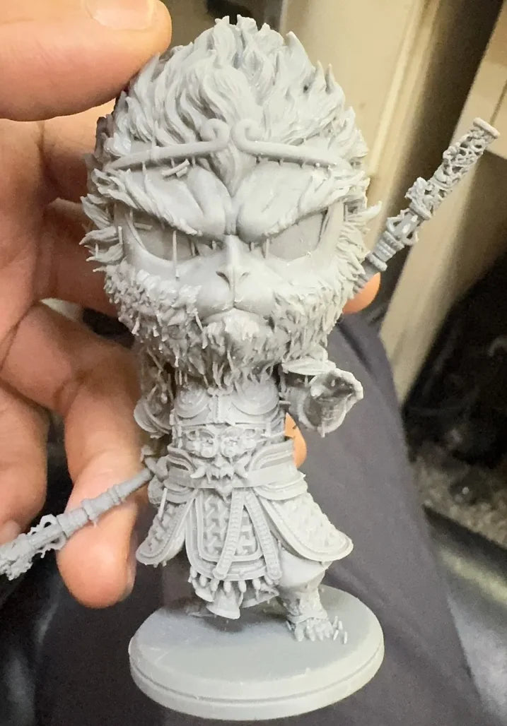 Sun Wukong Monkey King Chibi, Resin Model Figure Kit, Mythology Theme, Unassembled and Unpainted
