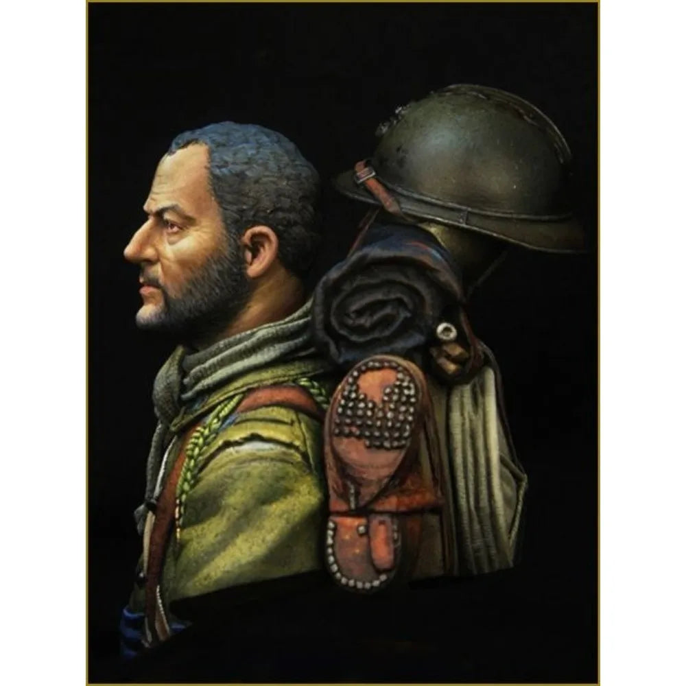 1/10 WWI French Foreign Legion Soldier, Resin Model Bust Kit, Unassembled and Unpainted