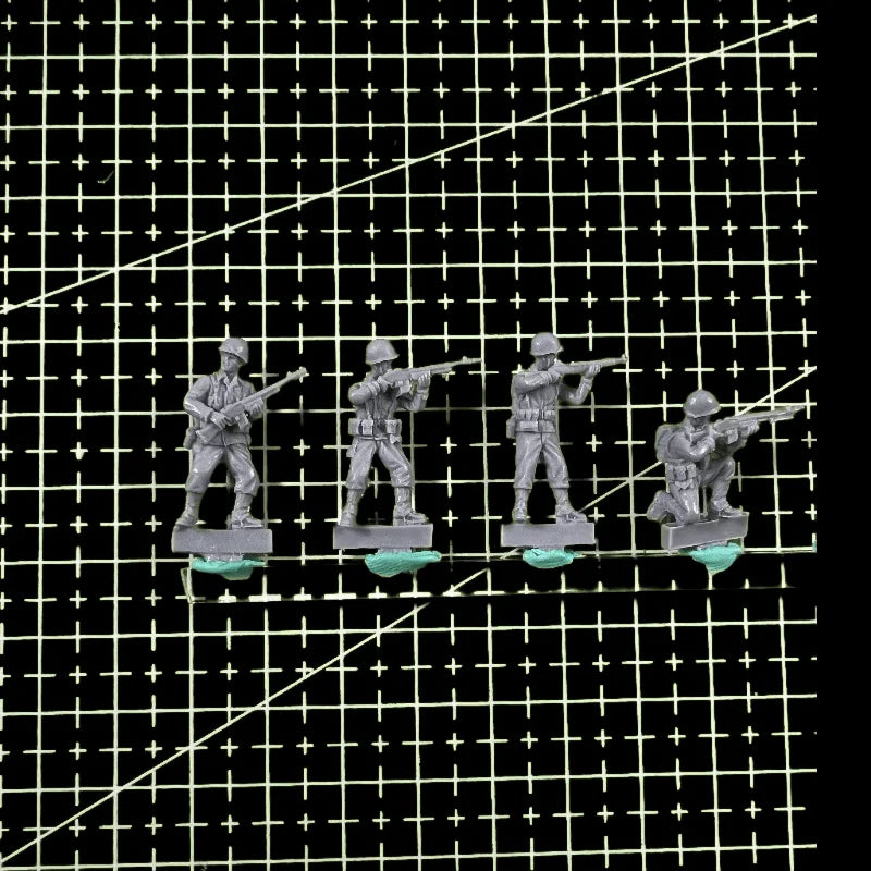 1/72 Modern Military Tactical Soldiers, 6 Figures, Resin Model Figure Kit, Unassembled and Unpainted