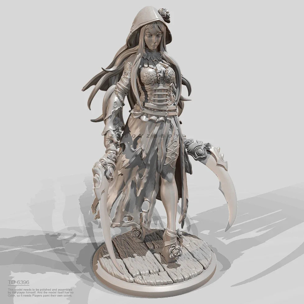 75mm Ornate Female, Resin Model Figure Kit, Fantasy Theme, Unassembled and Unpainted