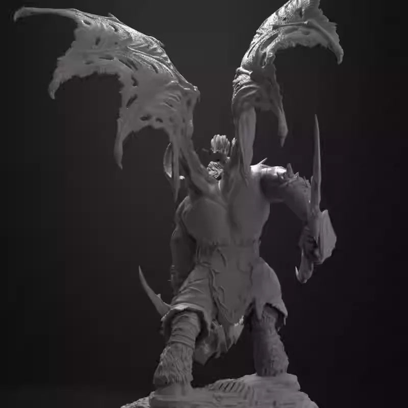 210mm Dark Fantasy Demonic Female, Resin Model Figure Kit, Fantasy Theme, Unassembled and Unpainted