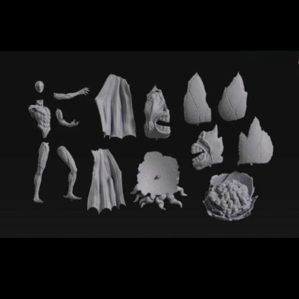 Dark Fantasy Demon Winged Humanoid, Resin Model Figure Kit, Fantasy Theme, Unassembled and Unpainted