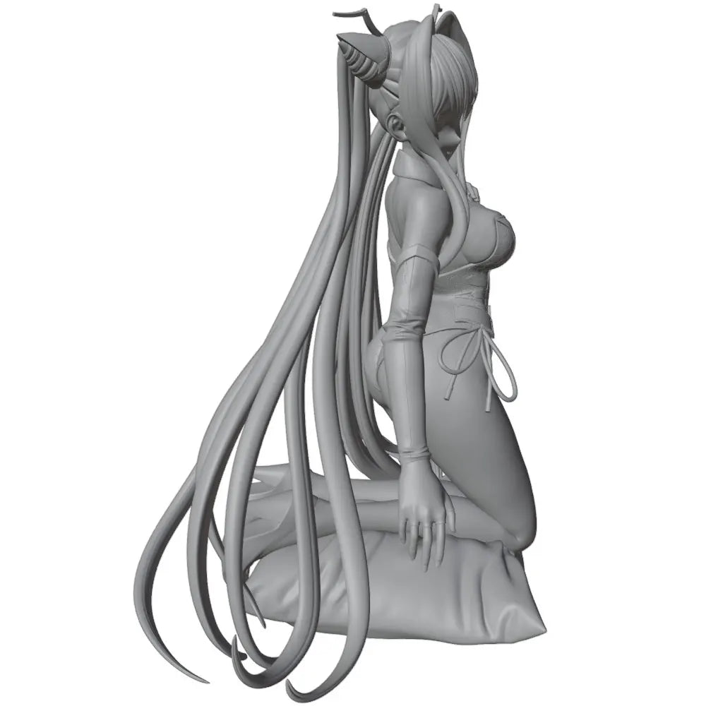 1/24 Elf Sorceress with Flowing Robes, Resin Model Figure Kit, Anime Theme, Unassembled and Unpainted