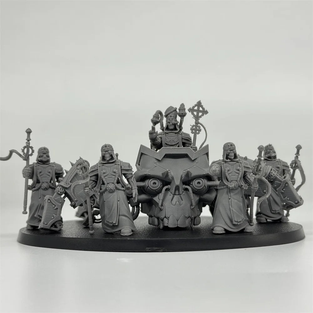 28mm Scavenger Lectern Walkers, 11 Figures, Resin Model Figure Kit, Sci-Fi Theme, Unassembled and Unpainted