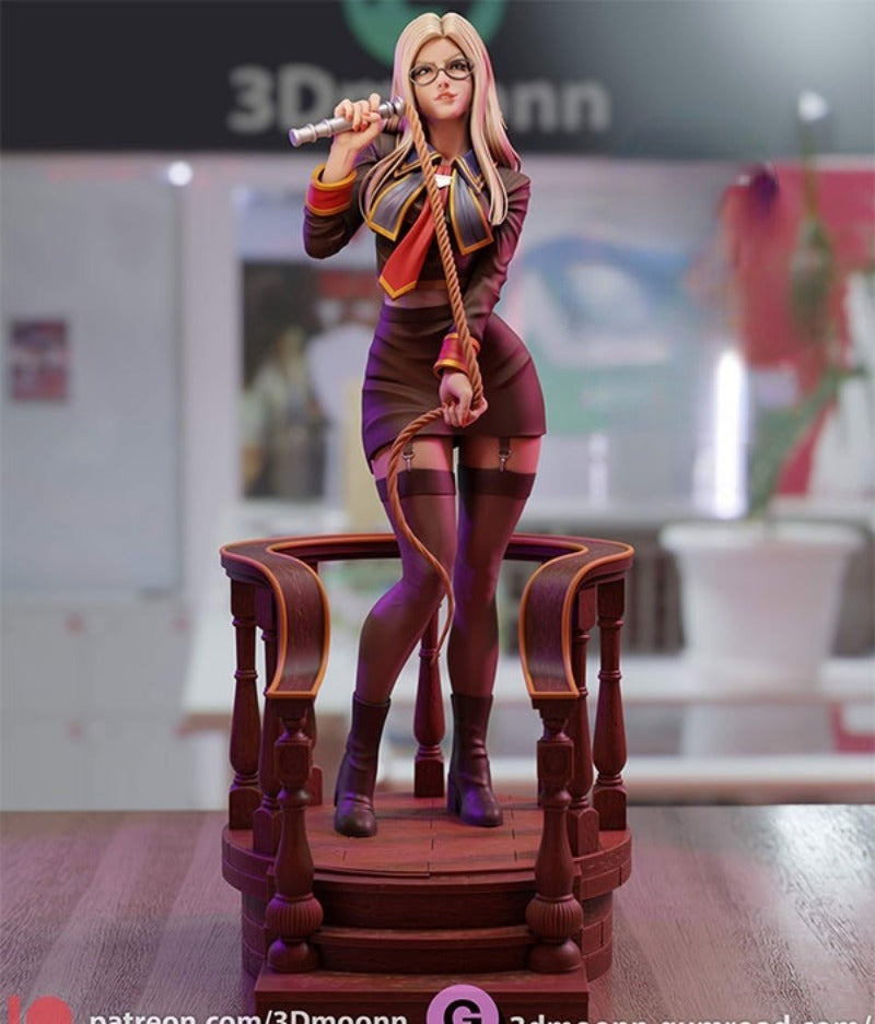 1/24 Girl with Whip, Resin Model Figure Kit, Anime Theme, Unassembled and Unpainted