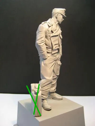 1/16 WWI British Infantryman Standing at Rest, Resin Model Figure Kit, Anime Theme, Unassembled and Unpainted