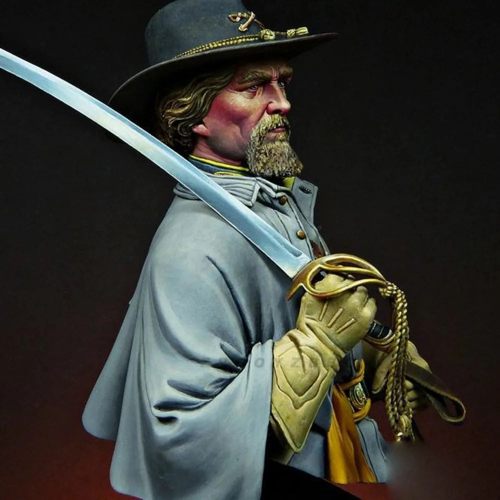1/10 American Civil War Soldier, Resin Model Bust Kit, Unassembled and Unpainted