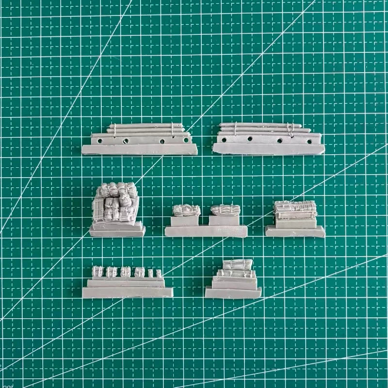 1/72 WWII M4A3 Sherman 105mm HVSS Accessories, Resin Model Accessory Kit, Unpainted