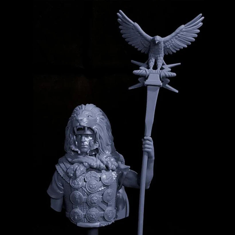 Ancient Roman Soldier, Resin Model Bust Kit, Unassembled and Unpainted
