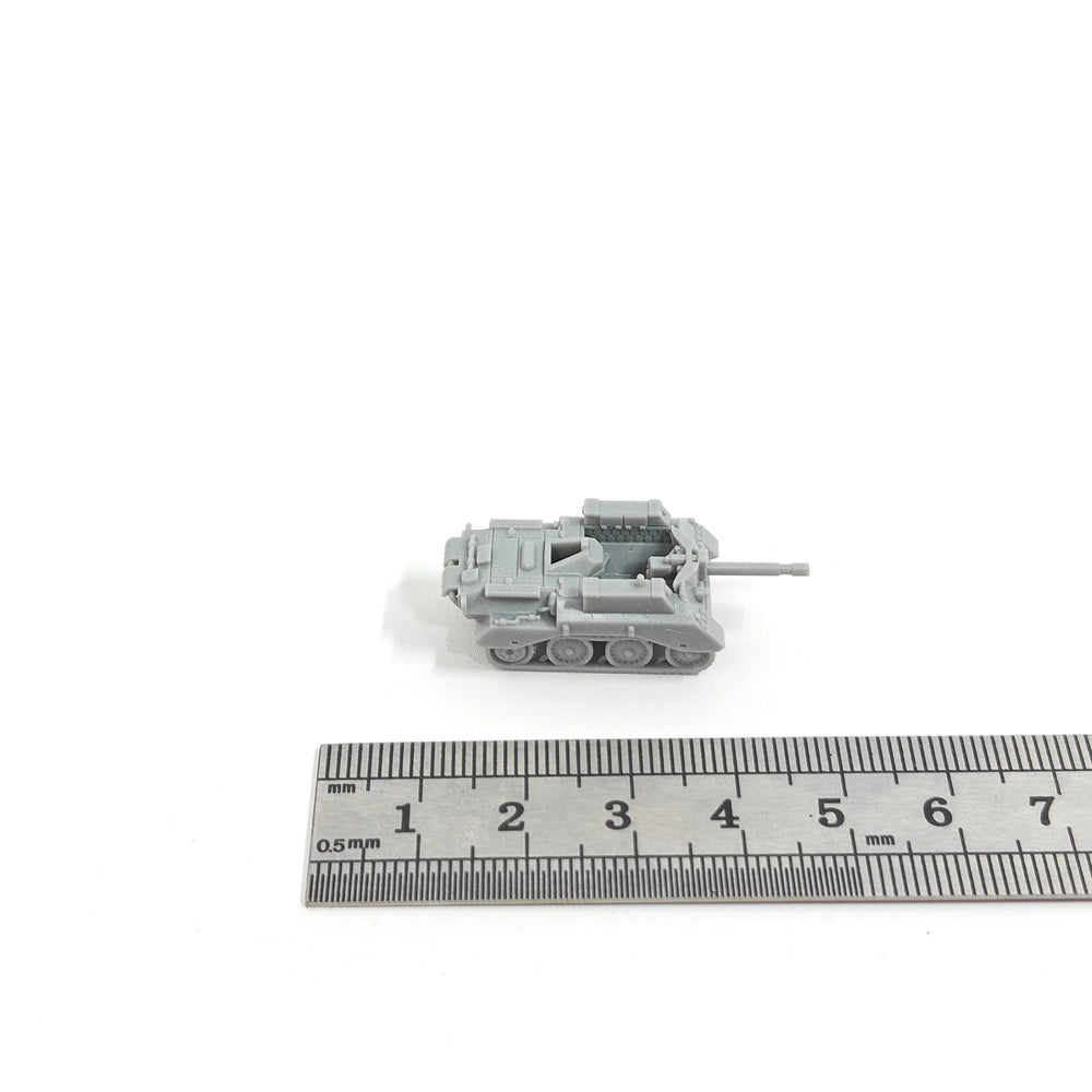 1/144 WWII British Alecto Self-Propelled Anti-Tank Gun, Resin Model Vehicle Kit, Unassembled and Unpainted