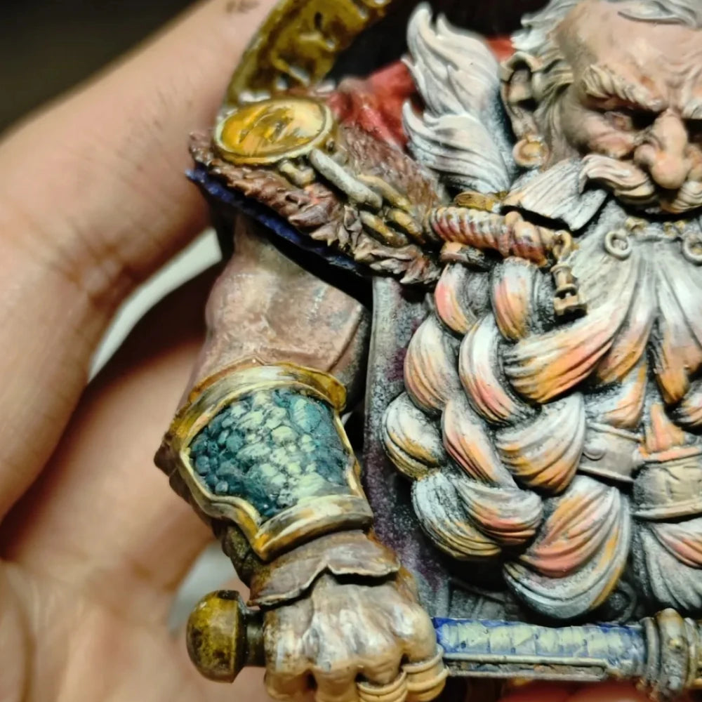 1/10 Dwarf Soldier, Resin Model Bust Kit, Fantasy Theme, Unassembled and Unpainted