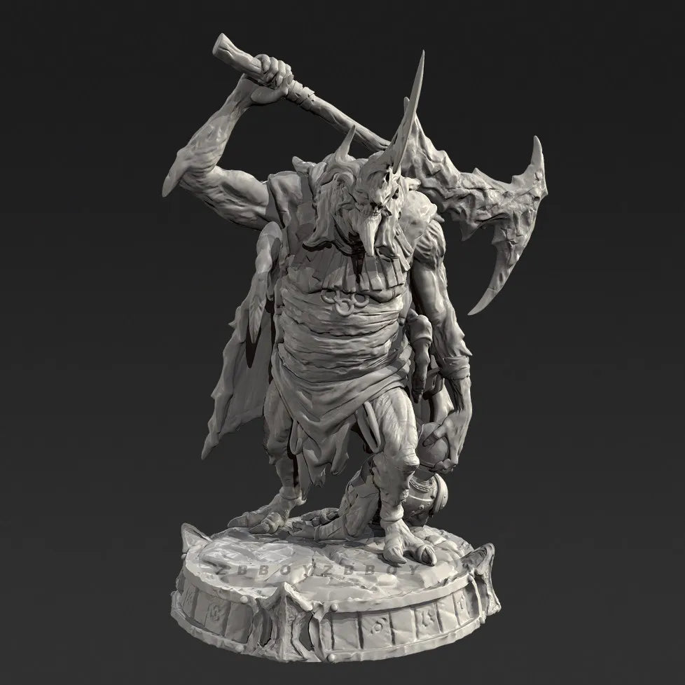50mm Dark Fantasy Demon, Resin Model Figure Kit, Fantasy Theme, Unassembled and Unpainted
