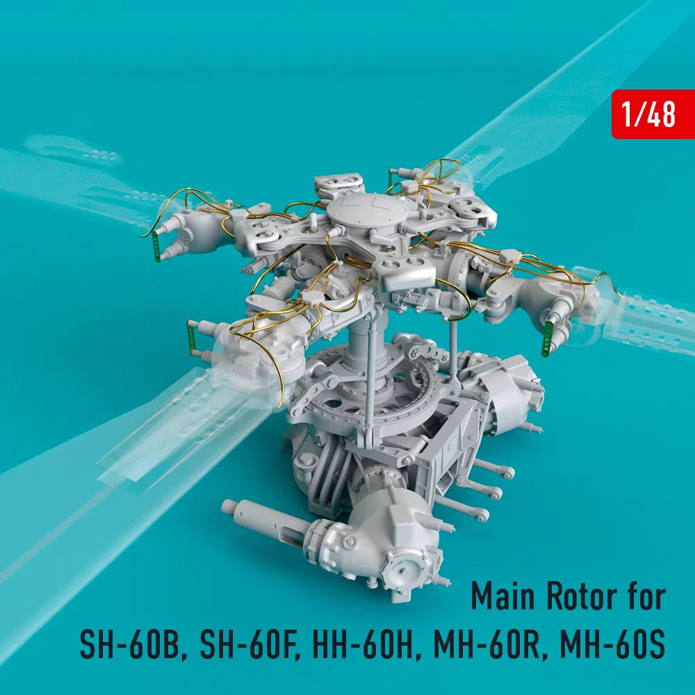 1/48 Modern SH-60 Helicopter Rotor, Resin Model Accessory Kit, Unpainted