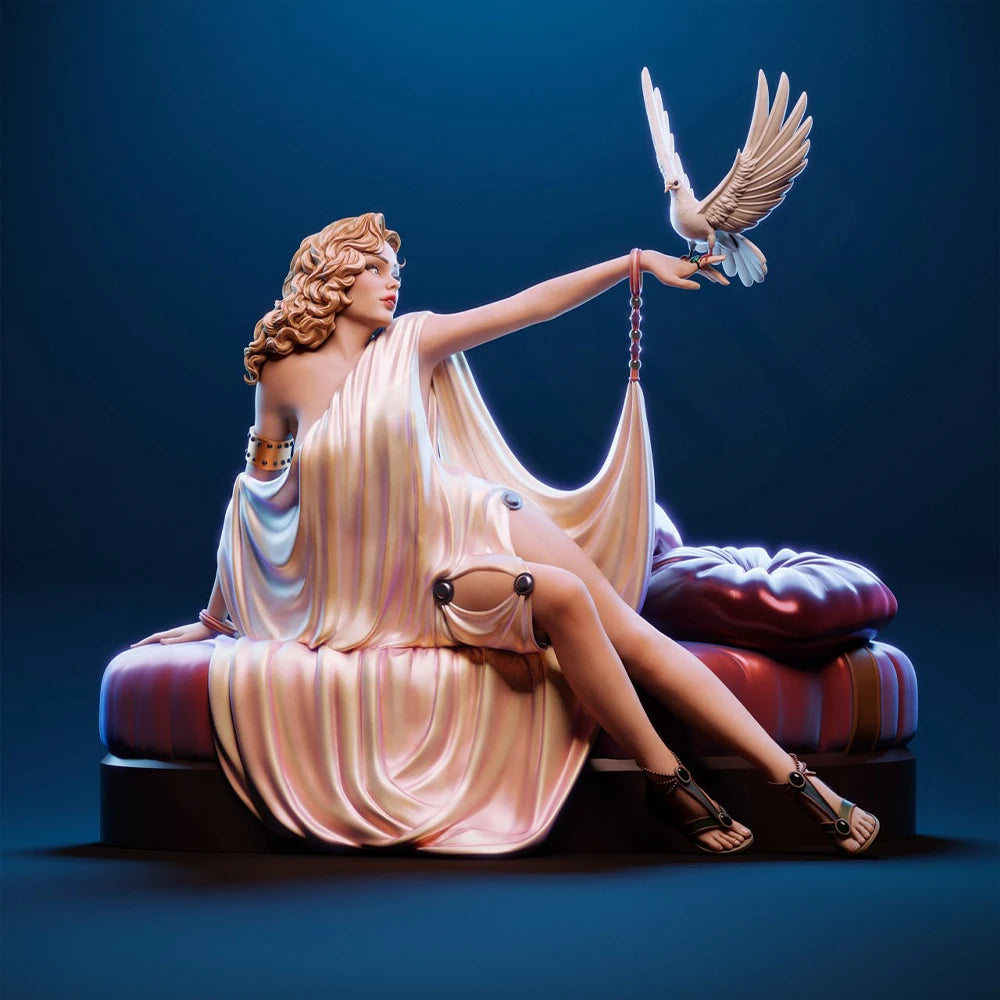 1/24 Aphrodite with Dove, Resin Model Figure Kit, Unassembled and Unpainted
