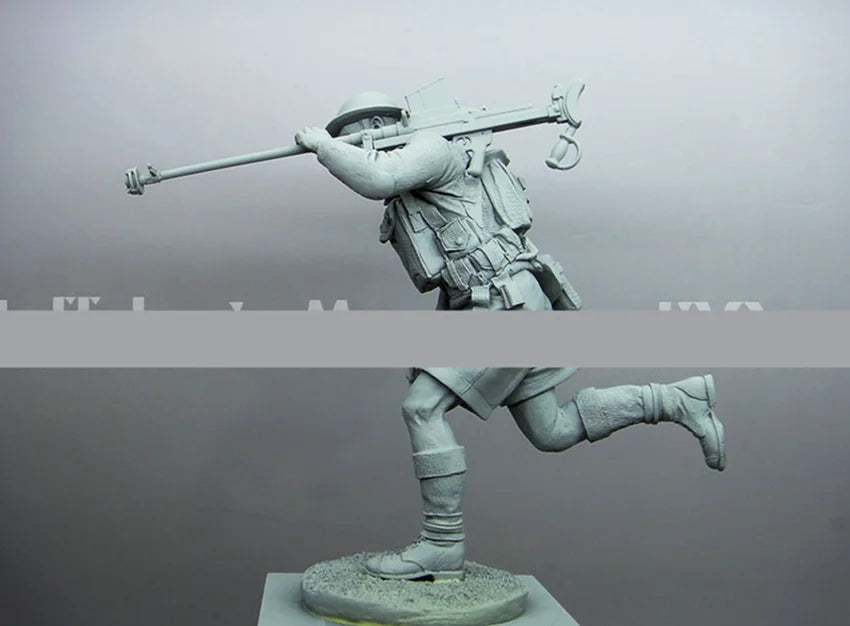 1/16 WWI American Soldier Doughboy, Resin Model Figure Kit, Unassembled and Unpainted