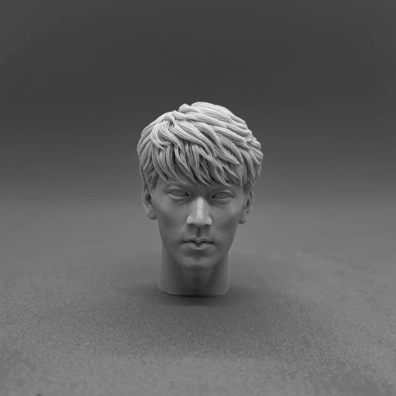 1/6 Asian Film Character Heads, 4 Figures, Resin Model Bust Kit, Anime Theme, Unassembled and Unpainted
