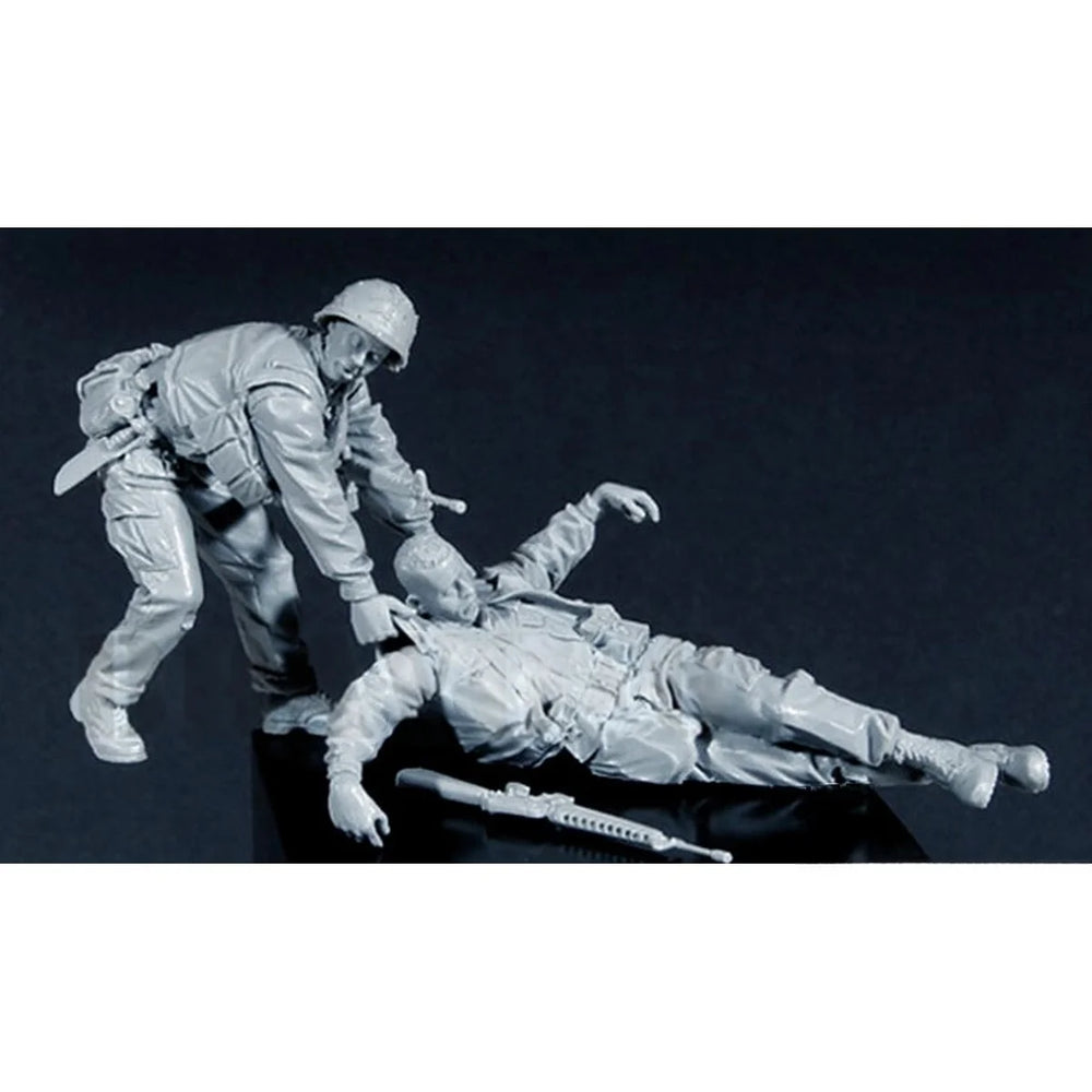 1/35 WWII American Marines, 8 Figures, Resin Model Figure Kit, Unassembled and Unpainted