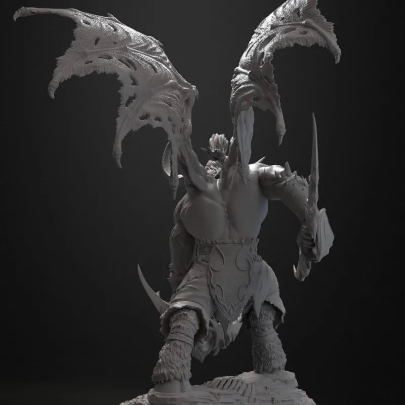 Demonic Female, Resin Model Figure Kit, Fantasy Theme, Unassembled and Unpainted