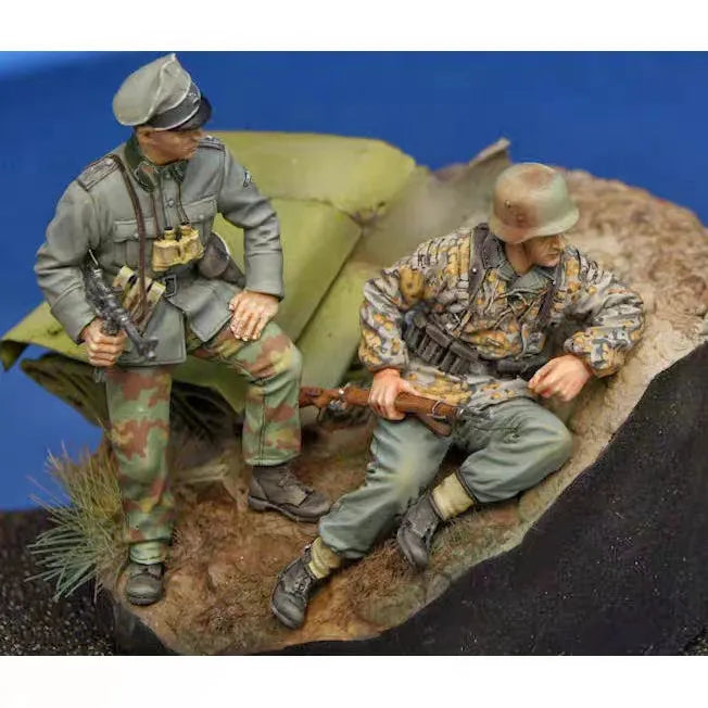 1/35 WWI British Imperial, 2 Figures, Resin Model Figure Kit, Unassembled and Unpainted