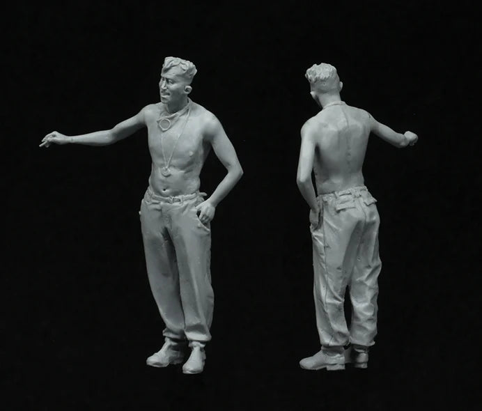 1/35 Male, 3 Figures, Resin Model Figure Kit, Unassembled and Unpainted