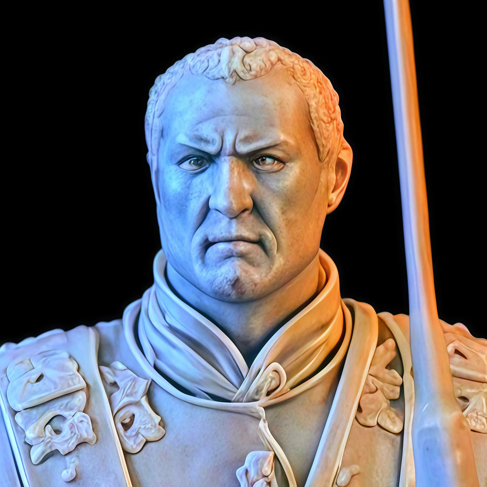 1/24 Ancient Roman Centurion with Pilum, Resin Model Figure Kit, Unassembled and Unpainted