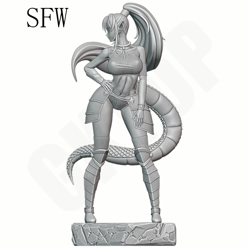 1/24 Armored Demon Females, 2 Figures, Resin Model Figure Kit, Fantasy Theme, Unassembled and Unpainted