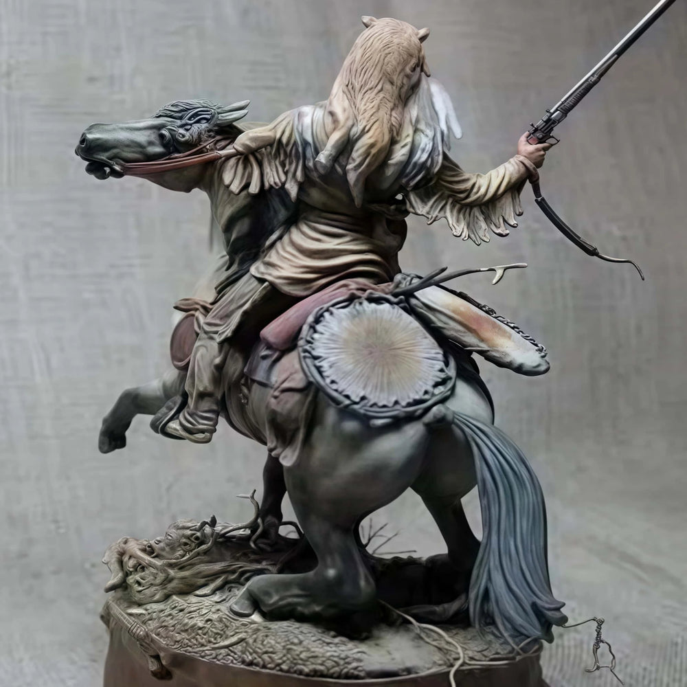 75mm Medieval Hunter, Resin Model Figure Kit, Unassembled and Unpainted