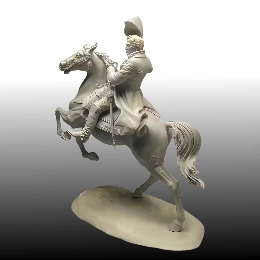 1/18 Medieval Mounted Knight, Resin Model Figure Kit, Unassembled and Unpainted